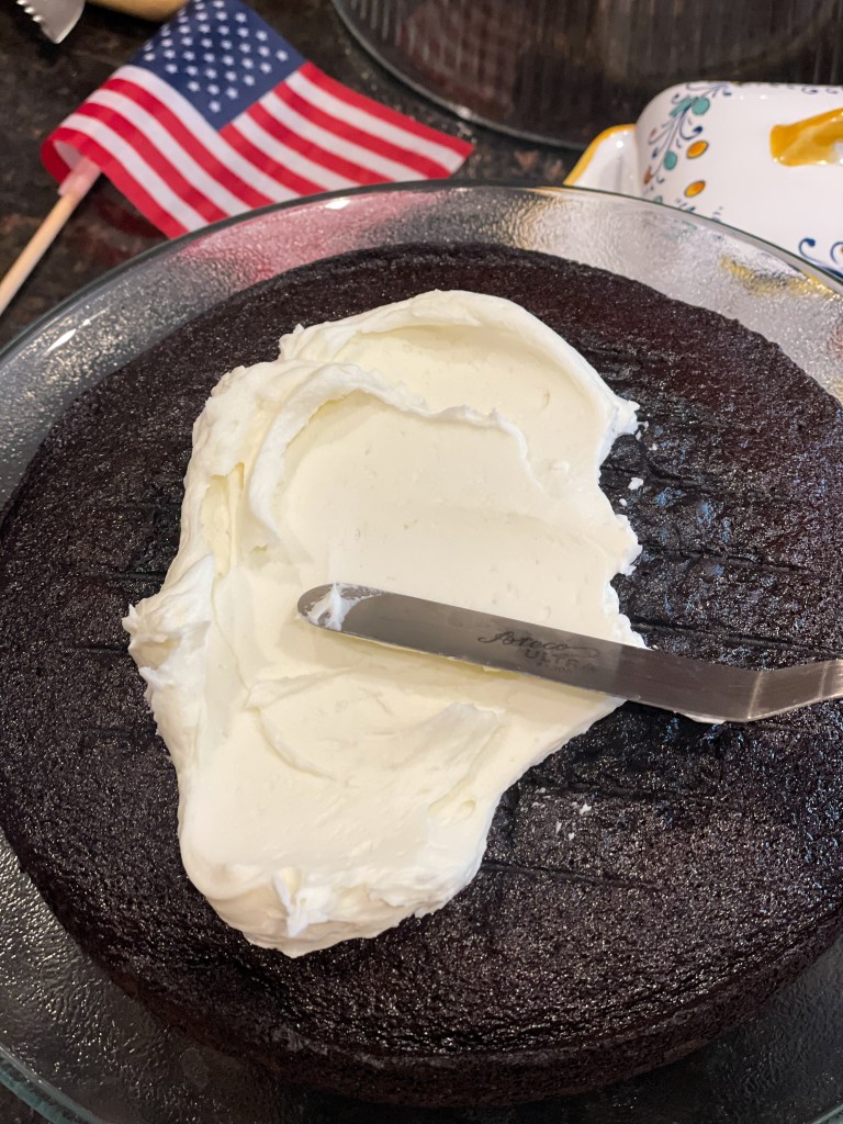 Chocolate 4th of July Cake